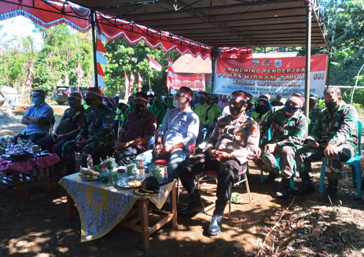 Bantu Masyarakat Atasi Kesulitan Air, Kodim 1628/KSB Kembali Laucing Pompa Hidram Tahap III