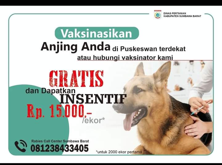 Iklan Stop Penularan Penyakit Rabies Dari Dinas Pertanian Kabupaten Sumbawa Barat