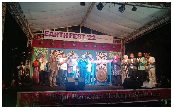 Wabup KSB Resmi Buka Kegiatan Earth Music Festival 2022