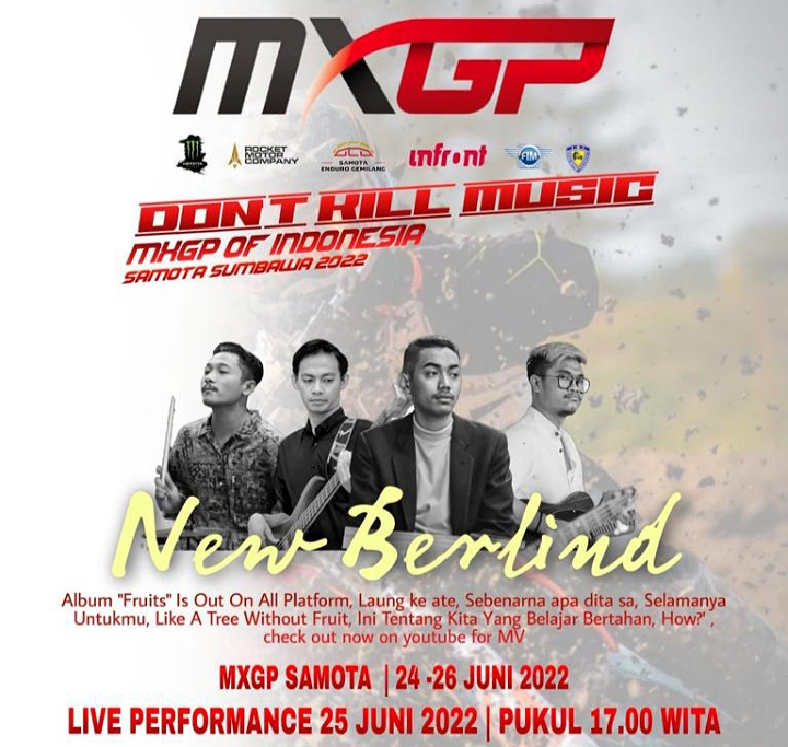 Tampil di Ajang Don’t Kill musick MXGP Samota, Group Band New Berlind Bangkitkan Musick Modern Sumbawa Barat