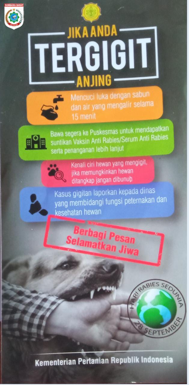 Iklan Waspada Rabies Oleh Dinas Pertanian Kabupaten Sumbawa Barat