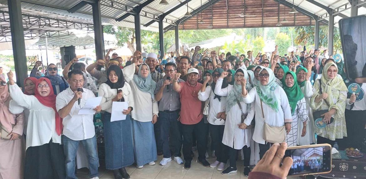 Deklarasi Dukungan Relawan Mandiri Kota Mataram, Haji Firin Disambut Heboh