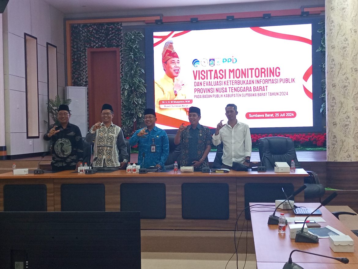 Komisi Informasi NTB Harapkan PPID KSB Terus Berinovasi dan Pertahankan Capaian Yang Diraih