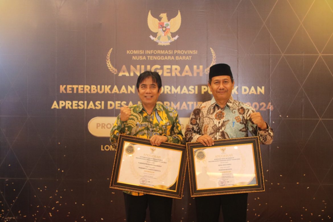 KSB Juara 1 Ajang Anugerah KIP Provinsi NTB 2024