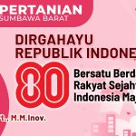 Ucapan Dirgahayu Ke-80 Republik Indonesia Dari Dinas Pertanian Kabupaten Sumbawa Barat
