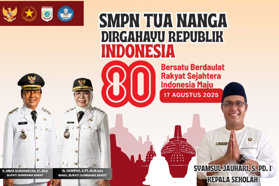 Ucapan HUT Ke-80 RI Dari SMPN Tuananga