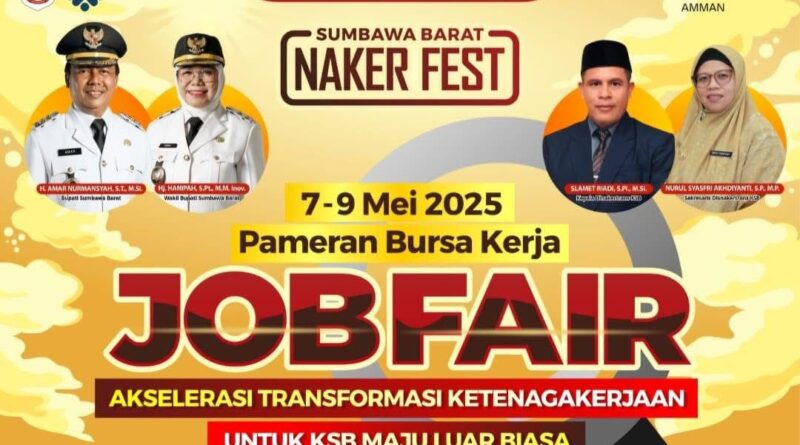 Sumbawa Barat Naker Fest 2025: 20 Perusahaan Siap Buka Lowongan Kerja