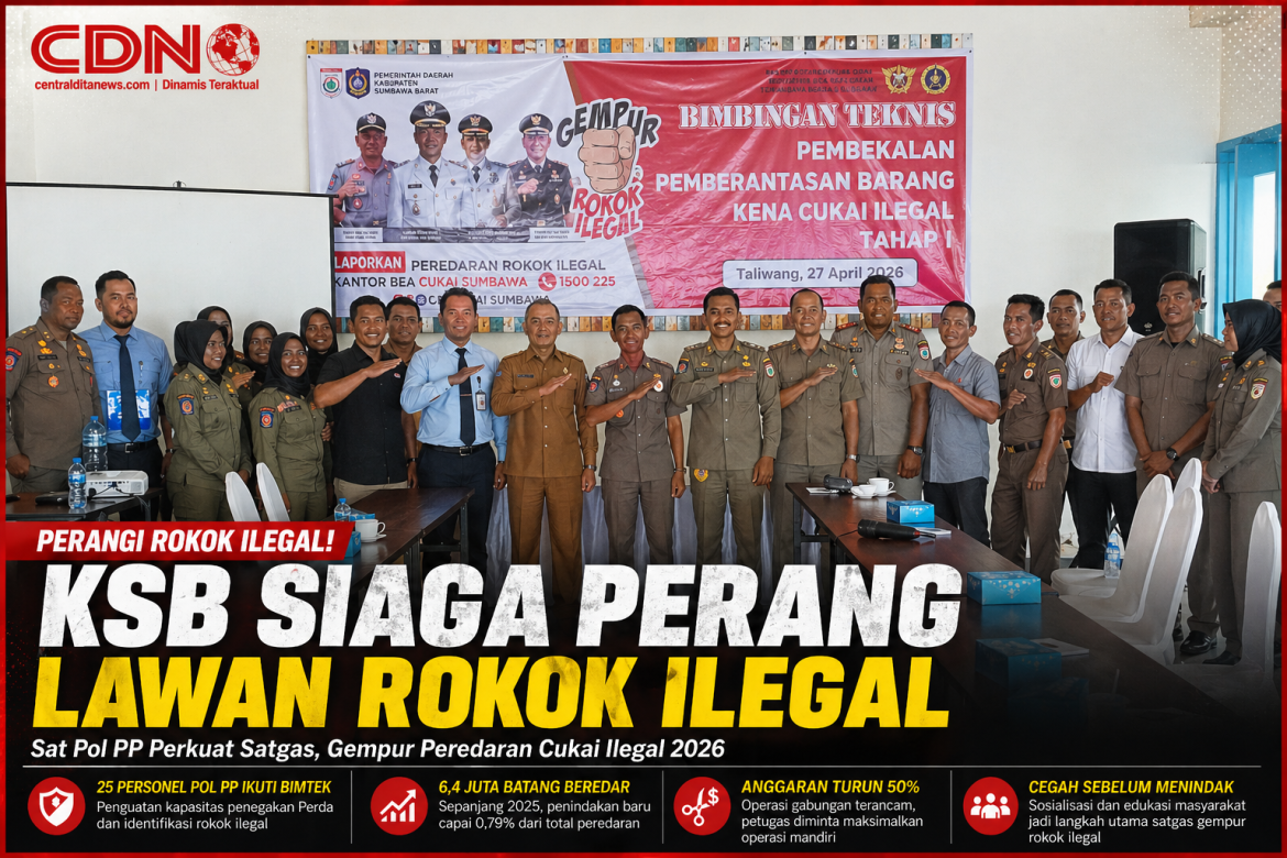 KSB Siaga Perang! Sat Pol PP Gencarkan Bimtek Khusus, Rokok Ilegal Jadi Musuh Besar Daerah