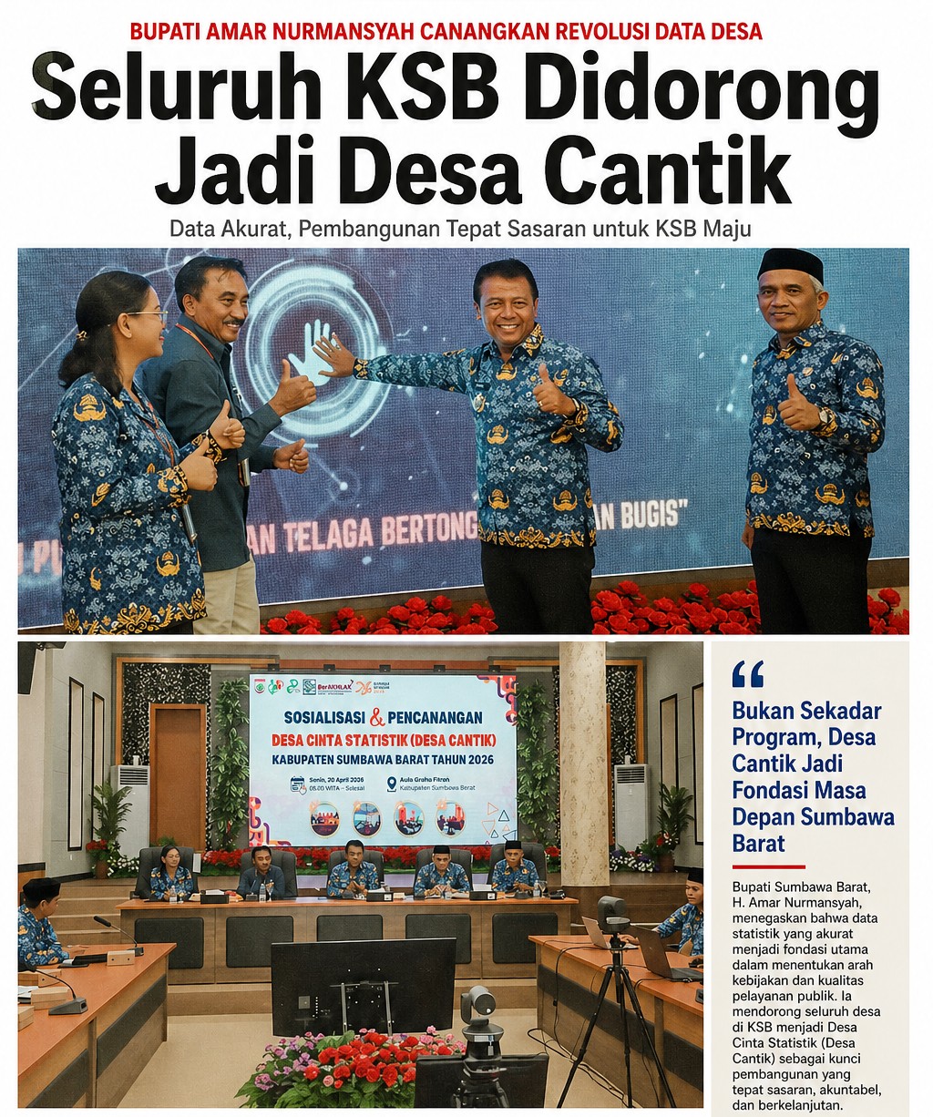 Tiga Tahun Juara Nasional, KSB Siap Perluas Desa Cantik ke Seluruh Wilayah