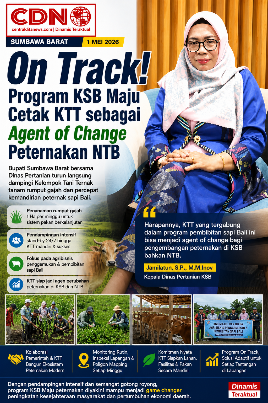 Stand-by 24 Jam, Pendampingan Total KSB Maju Percepat Kemandirian Peternak