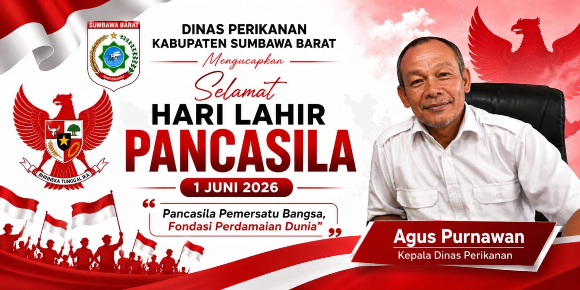 Ucapan Selamat Hari Kesaktian Pancasila dari Dinas Perikanan Kabupaten Sumbawa Barat