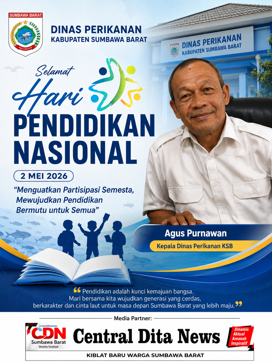 Selamat Hari Pendidikan Nasional Dari Dinas Perikanan Kabupaten Sumbawa Barat