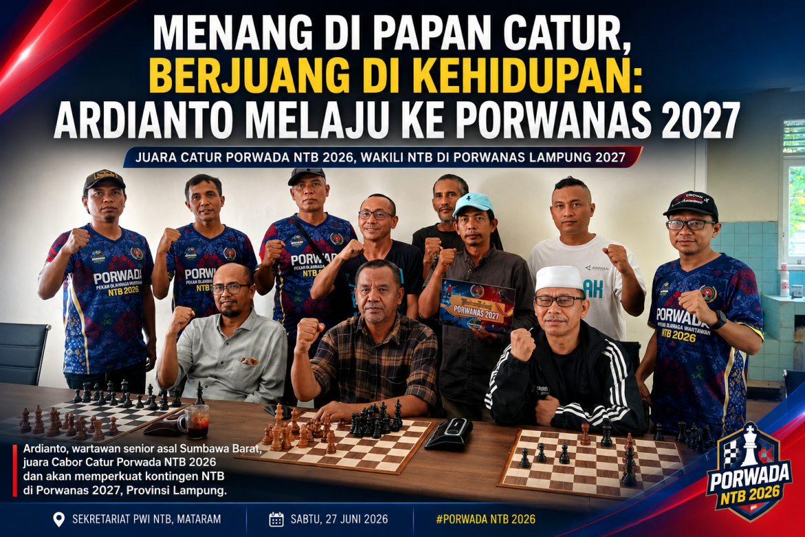 Menang di Papan Catur, Berjuang di Kehidupan: Ardianto Melaju ke Porwanas 2027