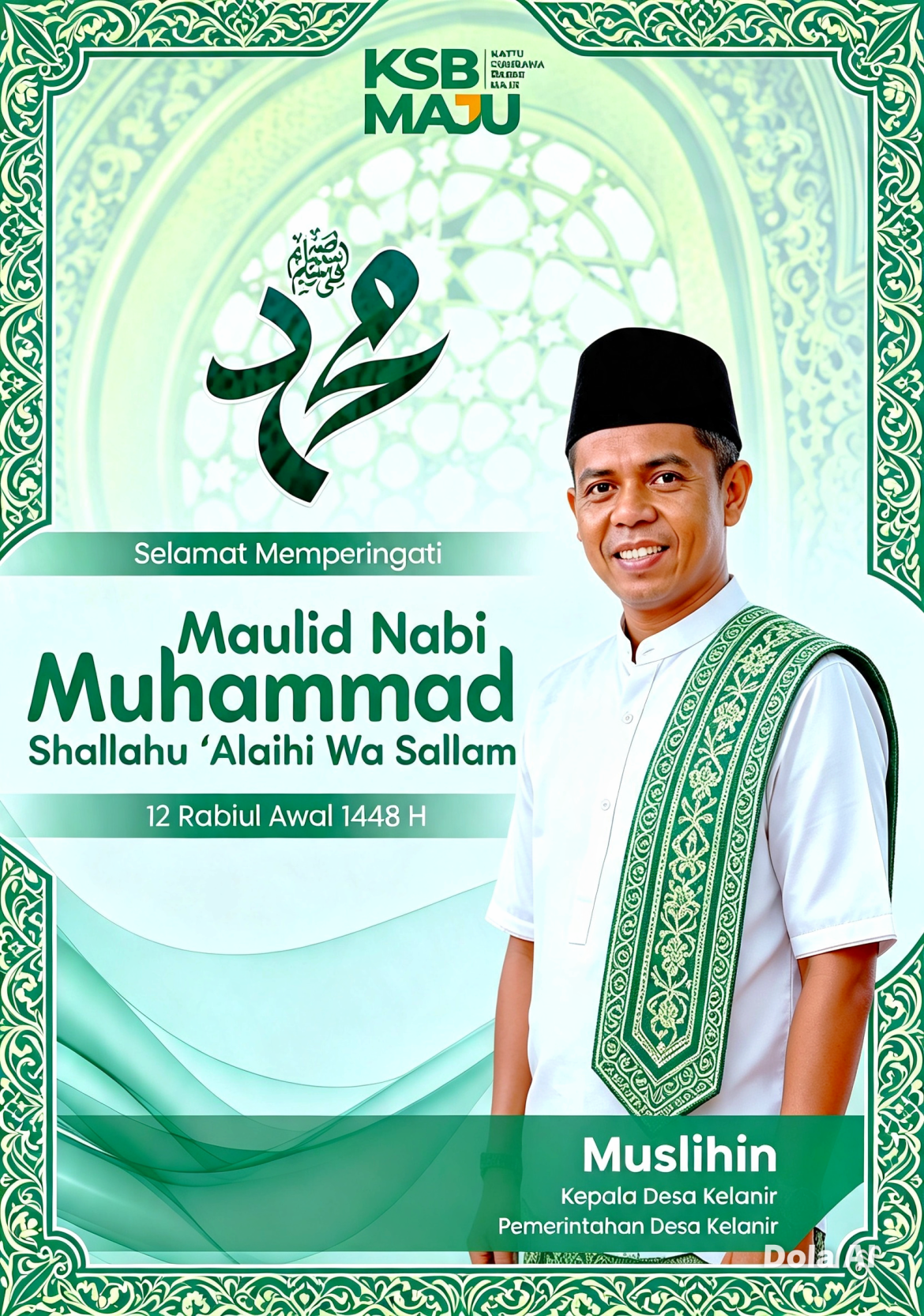 Ucapan Selamat Memperingati Maulid Nabi Besar Muhammad SAW 12 Rabiul Awal 1448 H dari Pemerintahan Desa Kelanir