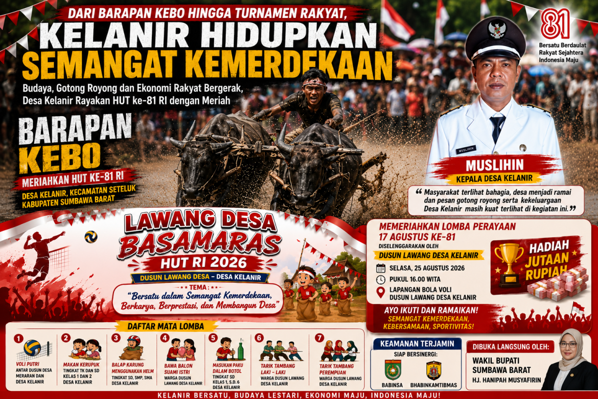 Dari Barapan Kebo hingga Turnamen Rakyat, Kelanir Hidupkan Semangat Kemerdekaan