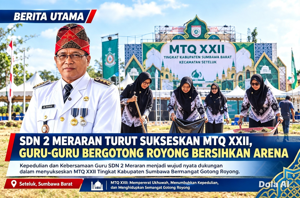 SDN 2 Meraran Turut Sukseskan MTQ ke XXII Tingkat Kabupaten Sumbawa Barat di Kecamatan Seteluk   