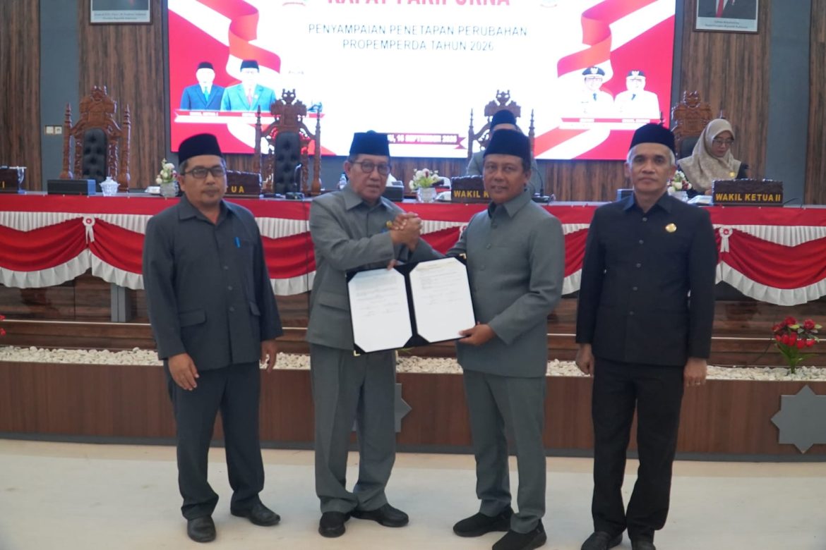 Paripurna DPRD KSB: KUA-PPAS 2027 Disepakati, 30 Raperda Masuk Agenda