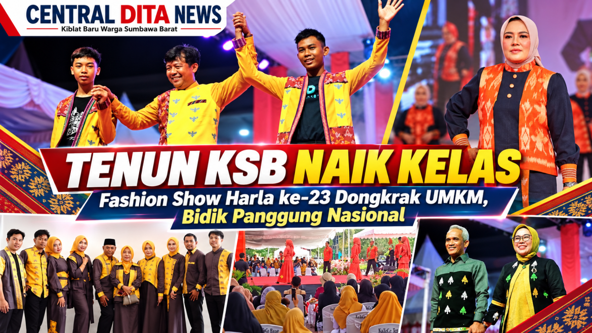 Fashion Show Tenun KSB 2026, Bupati Amar: Dongkrak UMKM dan Siapkan Desainer Menuju Panggung Nasional