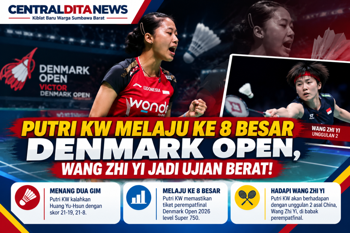 Putri KW Melaju ke 8 Besar Denmark Open, Wang Zhi Yi Jadi Ujian Berat!